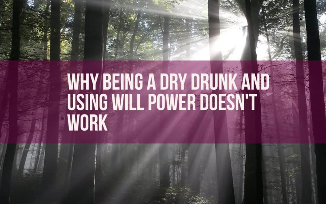 RE 90: Why Being a Dry Drunk and Using Will Power Doesn’t Work.