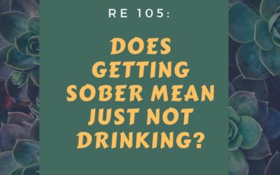 RE 105: Does Getting Sober Mean Just Not Drinking?