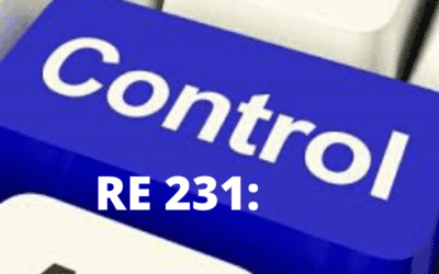 RE 231: Control