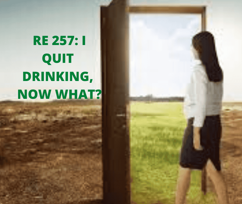 RE 257: I Quit Drinking, Now What?