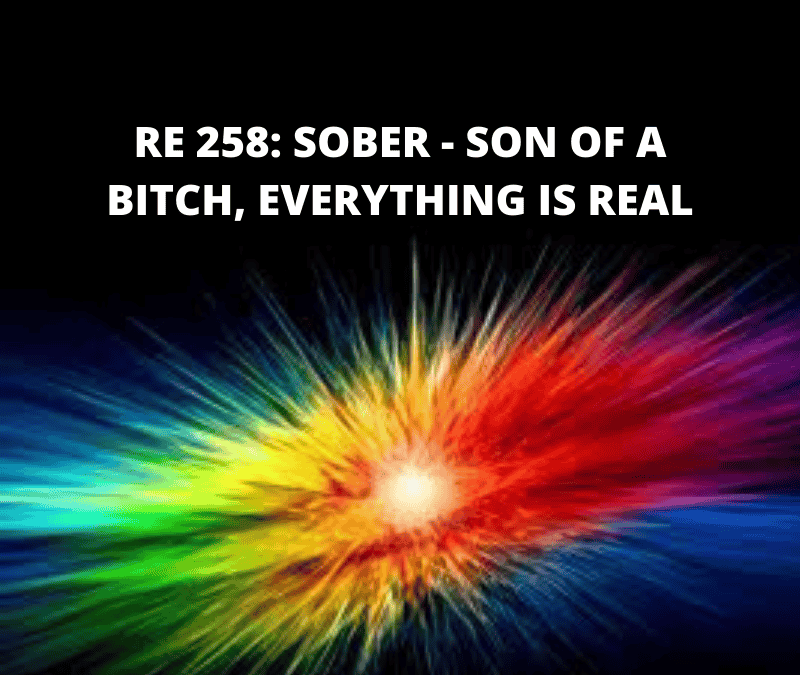 RE 258: SOBER – Son of a Bitch, Everything’s Real